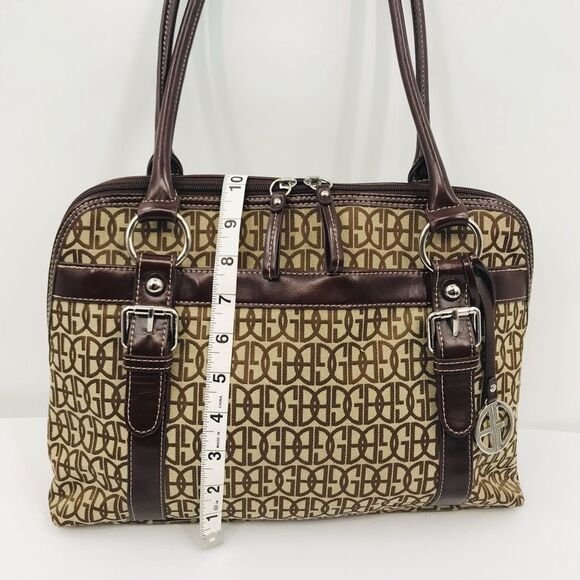 Giani Bernini Dome Buckle Handles Satchel Shoulder Bag Vintage Y2K - Picture 11 of 14